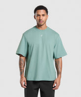 Rest Day Essentials Boxy T-Shirt Celeste Blue