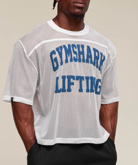 Mesh Oversized T-Shirt White