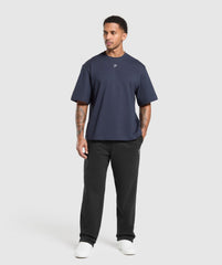 Rest Day Essentials Boxy T-Shirt Heavy Blue