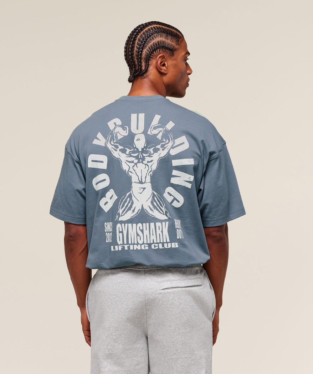Lifting Club Flex T-Shirt Iron Blue