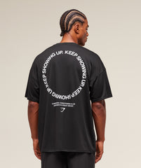 Keep Showing Up T-Shirt Black