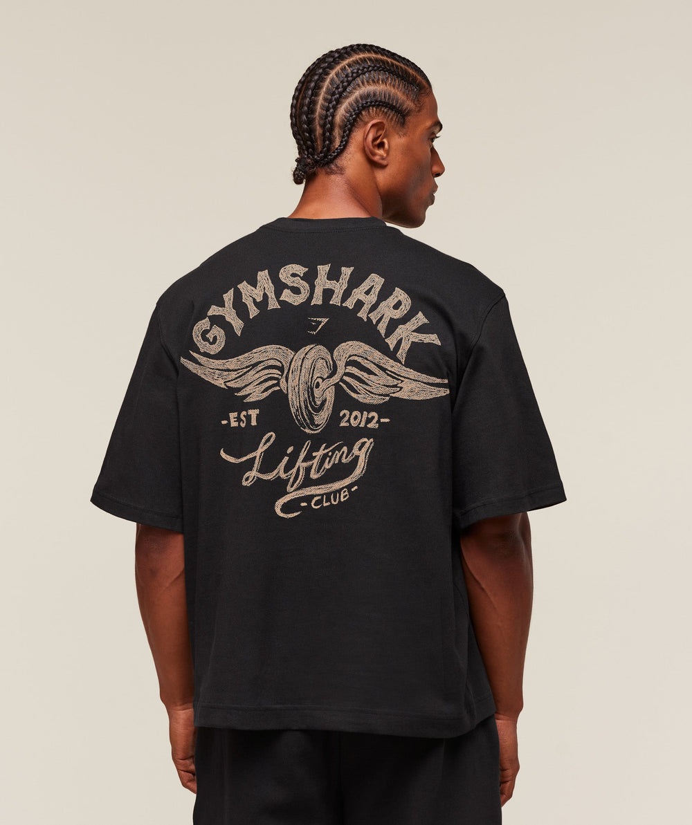 Flying Weights T-Shirt Black