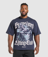 Doberman Graphic T-Shirt Heavy Blue