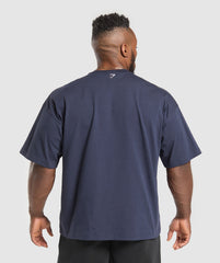 Doberman Graphic T-Shirt Heavy Blue