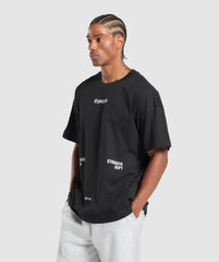 Strength Dept Graphic T-Shirt Black