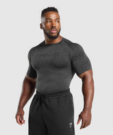 Tectonic Seamless T Shirt Asphalt Grey/Black