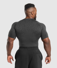 Tectonic Seamless T Shirt Asphalt Grey/Black
