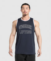 Mesh Tank Heavy Blue