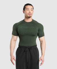 Tectonic Seamless T Shirt Trail Green/Classic Green