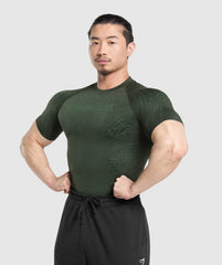 Tectonic Seamless T Shirt Trail Green/Classic Green