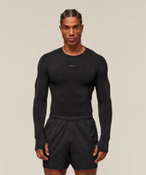 everywear Warp Knit Long Sleeve T-Shirt Black