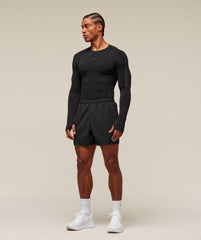 everywear Warp Knit Long Sleeve T-Shirt Black