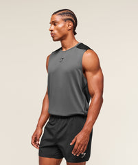 Arrival Block Tank Dark Grey