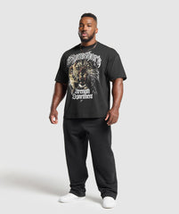 Strength Department Animal Oversized T-Shirt Black