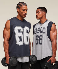 GSLC 2in1 Reversible Tank Light Grey Core Marl/Heavy Blue