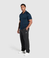 Seamless Polo Shirt Navy