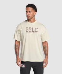 Script Graphic T-Shirt Ecru White