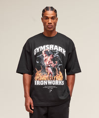 GS x Ironworks Graphic Tee Black