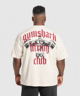 Lifting Club T-Shirt Oat White/Conditioning Red