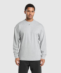 EST 2012 Long Sleeve T-Shirt Light Grey Core Marl