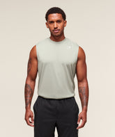 Oversized Performance Tank Stone Grey
