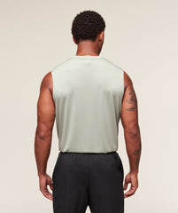 Oversized Performance Tank Stone Grey