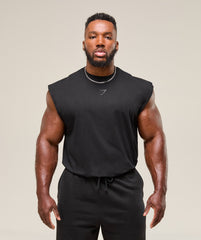 Power Cut Off Tank Black