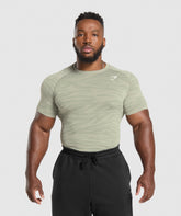 Geo Animal Seamless T-Shirt Chalk Green/Unit Green