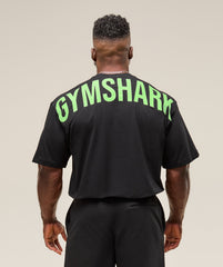 Power T-Shirt Black/Energy Gelato Green