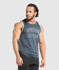 Mesh Tank Titanium Blue