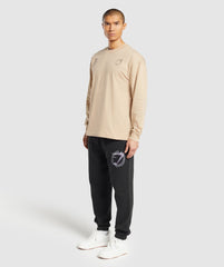 Strength and Conditioning Long Sleeve T-Shirt Vanilla Beige