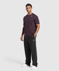Crest T-Shirt Plum Brown