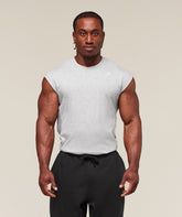 React Cut Off Tank Light Grey Core Marl