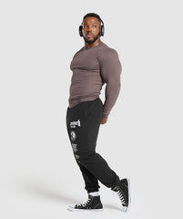 Ribbed Long Sleeve T-Shirt Steel Purple