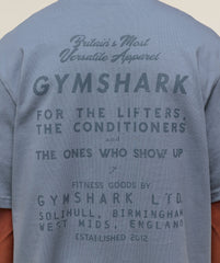 For The Lifters Boxy T-Shirt Iron Blue