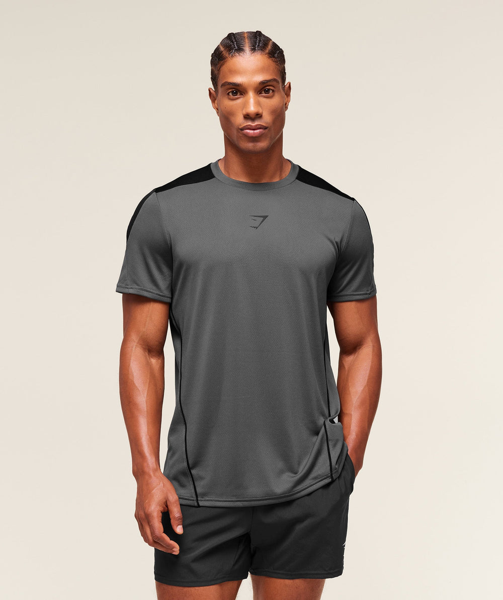 Arrival Block T-Shirt Dark Grey