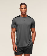 Arrival Block T-Shirt Dark Grey