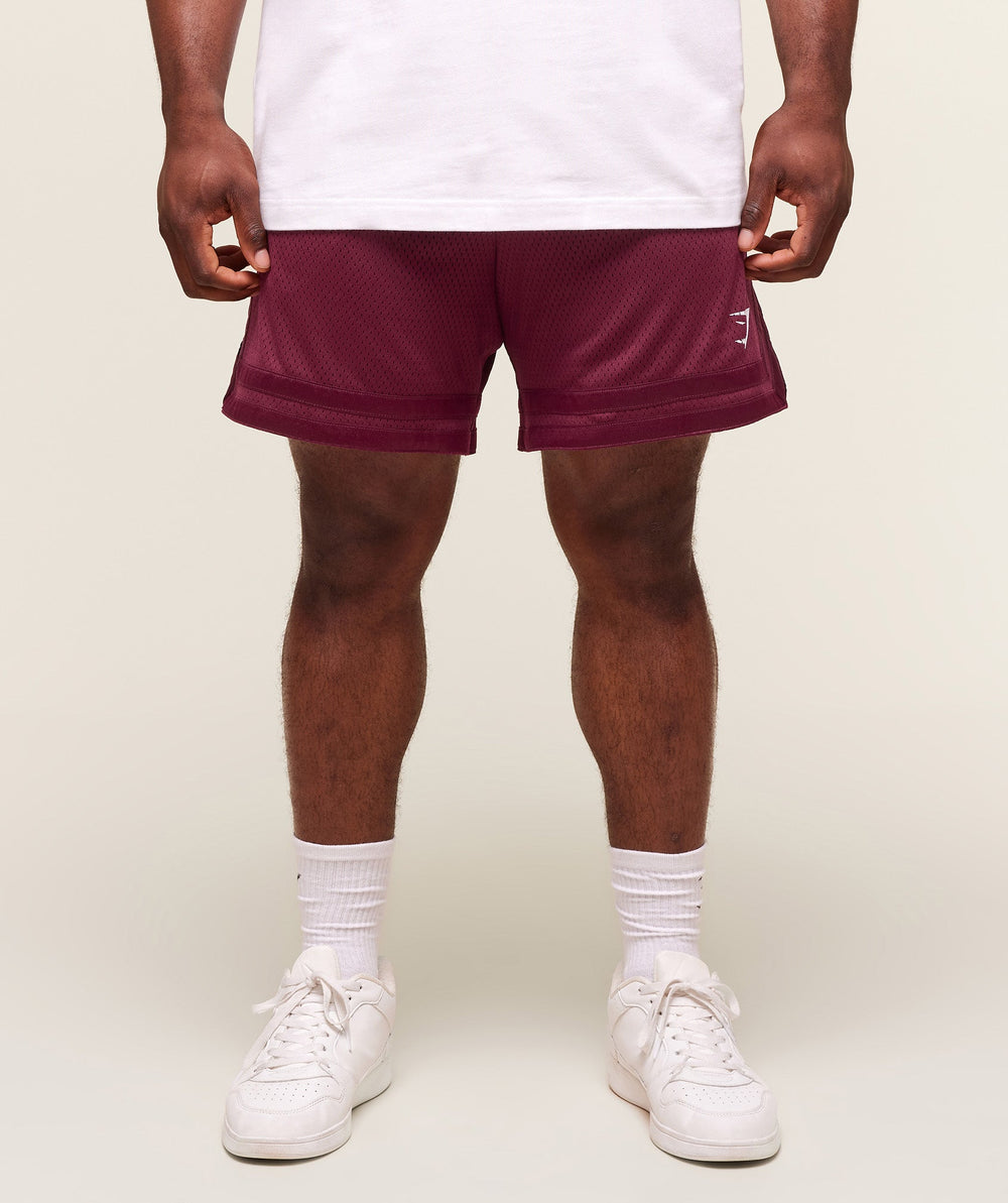 Varsity Mesh Shorts Strong Pink