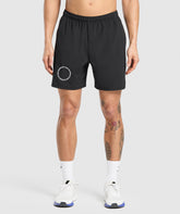 Keep Showing Up 7" Shorts Black