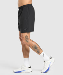 Keep Showing Up 7" Shorts Black