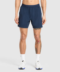 Hybrid 6" Shorts Navy