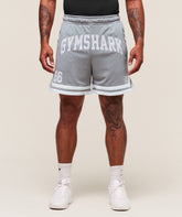 Varsity Mesh Shorts Denim Grey