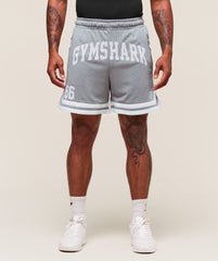 Varsity Mesh Shorts Denim Grey