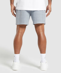Heavyweight Ribbed Shorts Denim Grey