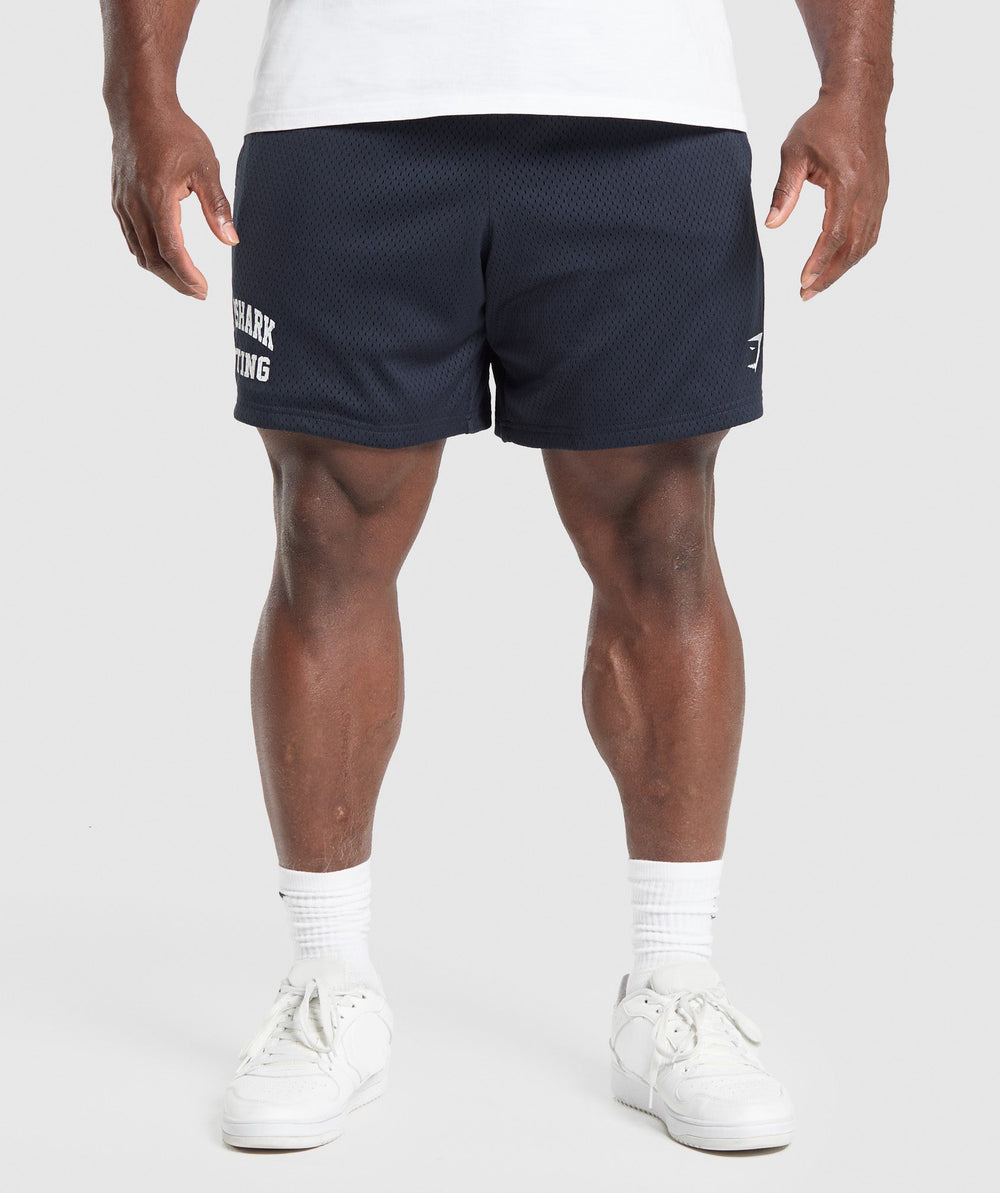 Lifting Mesh 7" Shorts Heavy Blue