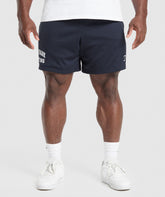 Lifting Mesh 7" Shorts Heavy Blue