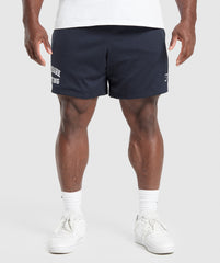 Lifting Mesh 7" Shorts Heavy Blue