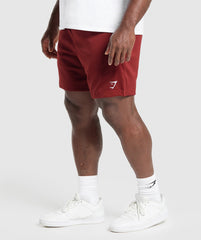 Lifting Mesh 7" Shorts Sets Red