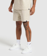 Towelling 7" Shorts Pebble Grey