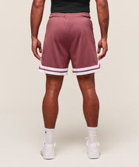 Varsity Mesh Shorts Washed Berry Pink